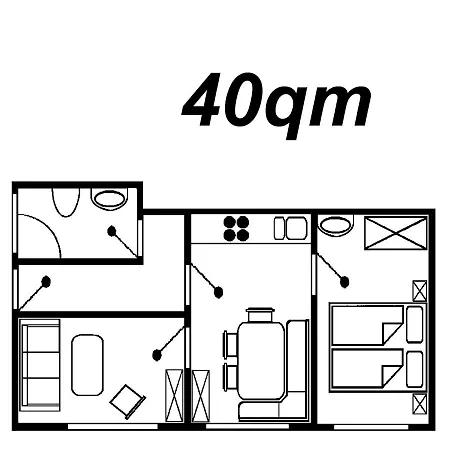 Ferienwohnung Haus Kirsten Nr.1 شقة *